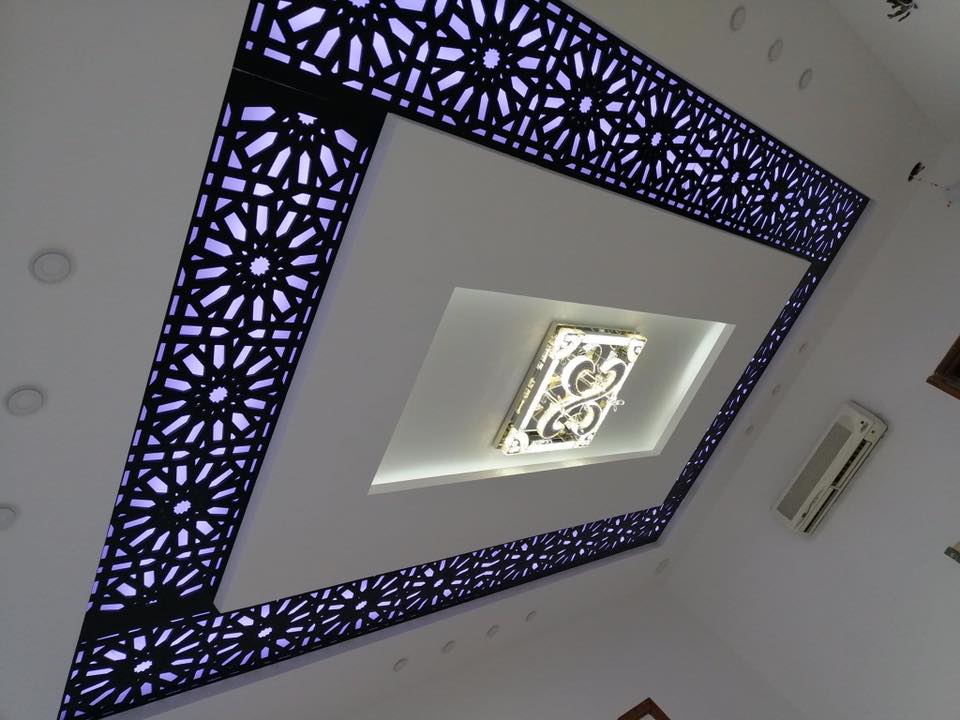 ترکیب کناف و چوب مشبک06